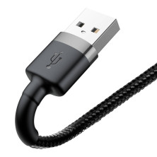 Кабель Baseus Cafule Cable USB to Lightning 2.4A 0.5m Чорний