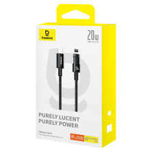Кабель Baseus Gem Series Fast Charging Data Cable Type-C to Lightning PD 20W 1m Черный