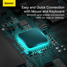 USB-хаб Baseus 4in1 Metal Gleam 4-Port Type-C HUB Adapter Type-C to USB3.0*3, RJ45 Сірий