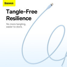 Кабель Baseus Jelly Liquid Silica Gel Fast Charging Data Cable Type-C to Lightning PD 20W 2m Голубой