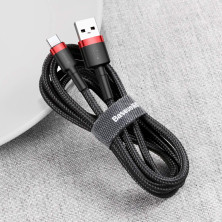 Кабель Baseus Cafule Cable USB to Type-C QC3.0 3A 0.5m Черно-Красный