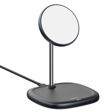 Беспроводное зарядное устройство Baseus Swan Magnetic с функцией MagSafe и Qi 15W Черный