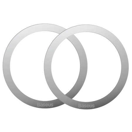 Магнітне кільце Baseus Halo Series Magnetic Metal Ring функцією Magsafe набір 2 штуки Сріблястий