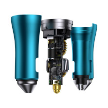 Автомобільний зарядний пристрій Baseus Golden Contactor Pro Dual Quick Charger Car Charger 40W 2Type-C Блакитний