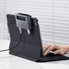 USB-хаб Baseus 6in1 Magic Multifunctional Type-C with a Retractable Clip Type-C to USB3.0, Type-C, 4KHDMI, AUX, TF, SD Сірий