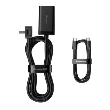 Сетевое зарядное устройство Baseus GaN3 Pro Desktop Fast Charger CN QC4.0+PD3.0 65W 2USB+2Type-C 3A + кабель Baseus Type-C to Type-C 100W 20V/5A 1м Черный