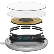 Беспроводное зарядное устройство Baseus Simple Mini Magnetic с функцией MagSafe и Qi 15W Белый