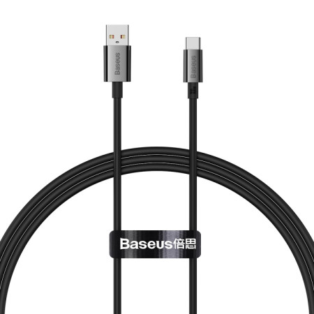 Кабель Baseus Superior Series Fast Charging Data Cable USB to Type-C 100W 20V 5A 1m Чорний
