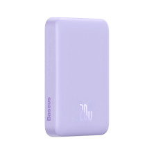 УМБ Baseus Magnetic Mini Wireless Fast Charge 2in1 10000mAh 20W 2.4A QC3.0+PD3.0 с Беспроводной зарядкой Qi 15W Фиолетовый