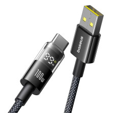 Кабель Baseus Display 2 Series Fast Charging Data Cable USB to Type-C 100W 20V 5A 2m Черный