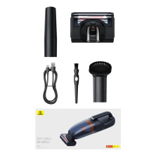  Акумуляторний пилосос Baseus AP02 Handy Vacuum Cleaner 160 Вт 6000 Па Чорний