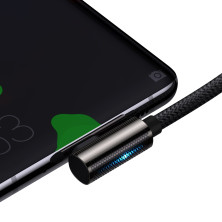Кабель Baseus Legend Series Elbow Fast Charging Data Cable Type-C to Type-C 100W 20V 5A 1m Чорний