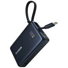 УМБ Baseus PicoGo Digital Display 10000mAh 45W 3A з технологією QC3.0+PD3.0 і Type-C кабелем 45W Чорний