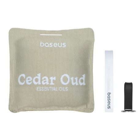 Ароматизатор в машину Baseus Margaret Car Air Freshener с ароматом Cedar Oud Серый