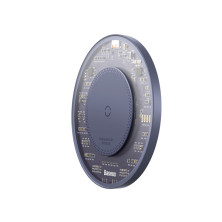 Бездротовий зарядний пристрій Baseus Simple 2 Wireless Charger з технологією Qi 15W Фіолетовий