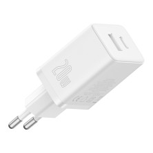 Мережевий зарядний пристрій Baseus Cube Fast Charger QC3.0+PD3.0 20W USB+Type-C 3A Білий