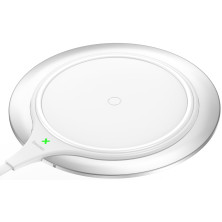Беспроводное зарядное устройство Baseus Metal Wireless Charger с технологией Qi 10W Серебристый