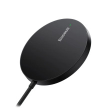 Бездротовий зарядний пристрій Baseus Simple Mini3 Magnetic з функцією MagSafe і Qi 15W Чорний