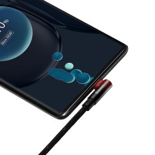 Кабель Baseus MVP 2 Elbow-shaped Fast Charging Data Cable USB to Type-C 100W 20V 5A 1m Черно-Красный