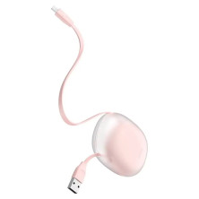 Кабель Baseus Lets Go Little Reunion One-Way Stretchable Cable USB to Type-C 2A 1m Розовый