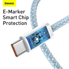 Кабель Baseus Dynamic Series Fast Charging Data Cable Type-C to Type-C 100W 20V 5A 1m Синій