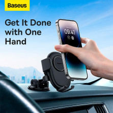 Автотримач для телефона Baseus UltraControl Lite Series Car Holder на торпедо Чорний