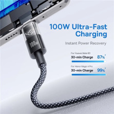 Кабель Baseus Display 2 Series Fast Charging Data Cable USB to Type-C 100W 20V 5A 1m Черный