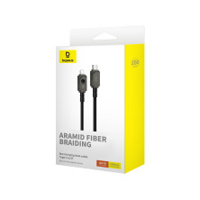 Кабель Baseus Unbreakable Series Fast Charging Data Cable Type-C to Lightning PD 20W 2m Черный