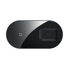 Беспроводное зарядное устройство Baseus Simple 2in1 For Phone+Pods Pro с технологией Qi 15W 2A Черный