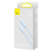 Кабель Baseus Jelly Liquid Silica Gel Fast Charging Data Cable Type-C to Lightning PD 20W 2m Голубой