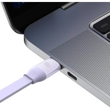 Кабель Baseus Bright Mirror 2 Series Retractable 3-in-1 Fast Charging Data Cable Type-C to Lightning+Type-C+MicroUSB 100W 1.1m Фиолетовый
