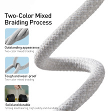 Кабель Baseus Dynamic Series Fast Charging Data Cable Type-C to Lightning PD 20W 2m Білий