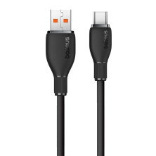 Кабель Baseus Pudding Series Fast Charging Data Cable USB to Type-C 100W 20V 5A 1.2m Чорний