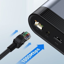 USB-хаб Baseus 16in1 Working Station Multifunctional HUB Adapter Type-C to USB3.0*3, USB2.0*2, SD, microSD, Type-C*2, 4KHDMI, VGA, AUX, RG45 Серый