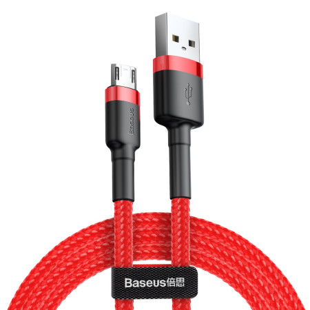 Кабель Baseus Cafule Cable USB to Micro USB 2.4A 1m Красный