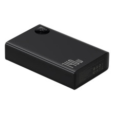 УМБ Baseus Adaman 24000mAh 140W 6A с технологией QC3.0+PD3.0 USB+2Type-C+ кабель Type-C to Type-C 100W 20V/5A 1м Черный
