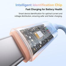 Кабель Baseus Discolor Series Fast Charging Data Cable USB to Type-C 100W 20V 5A 1m Блакитний