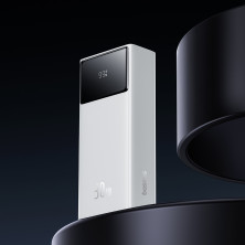 УМБ Baseus Star-Lord Digital Display 30000mAh 30W с технологией QC3.0+PD3.0 2USB+Type-C + Кабель USB to Type-C Белый