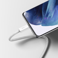 Кабель Baseus Dynamic Series Fast Charging Data Cable Type-C to Type-C 100W 20V 5A 2m Білий