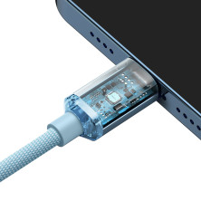 Кабель Baseus Crystal Shine Series Fast Charging Data Cable Type-C to Lightning PD 20W 1.2m Блакитний