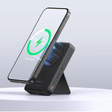 УМБ Baseus MagPro Magnetic Bracket Wireless Fast Charge 5000mAh 20W 2.4A QC3.0+PD3.0 з Бездротовою зарядкою Qi 15W Чорний