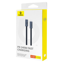Кабель Baseus Flash 2 USB4 Series Fast Charging Data Cable Type-C to Type-C 240W 8K@60Hz 40Gbps 1m Черный
