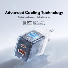 Мережевий зарядний пристрій Baseus Cube Fast Charger QC3.0+PD3.0 30W USB+Type-C 3A Білий