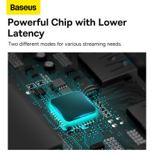 USB Переходник Baseus Lite Series Ethernet 1000 Mbps Type-C to RJ45 Черный