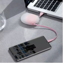 Кабель Baseus Lets Go Little Reunion One-Way Stretchable Cable USB to Type-C 2A 1m Розовый