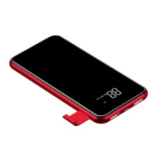 УМБ Baseus Full Screen 2in1 Bracket 8000mAh 2A с Беспроводной зарядкой Qi 5W Черно-Красный