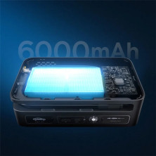Пускозарядний пристрій Бустер Baseus Super Energy 4in1 12V 6000mAh 600A з функцією Павербанка 5V/3A і Компресора Чорний