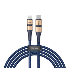 Кабель Baseus BMX Double-deck MFi certified Cable Type-C to Lightning PD 18W 2,4А 1,8m Синий
