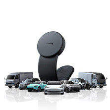 Бездротовий автомобільний зарядний пристрій Baseus C02 Magnetic Phone Holder Wireless Charger з функцією MagSafe і технологією Qi 15W Чорний