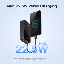 УМБ Baseus EnerFill FC51 Bipow2 Pro 20000mAh 22.5W 2.4A с технологией QC3.0+PD3.0 та Type-C кабелем 22.5W Черный